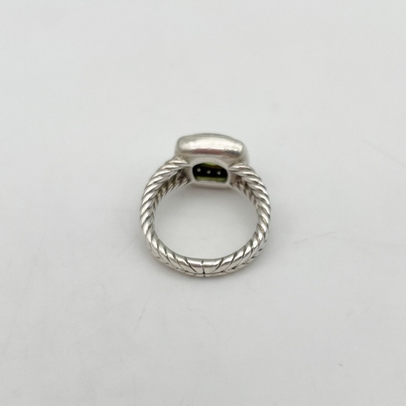 David Yurman Petite Peridot Sterling Silver Ring. Size 4.5 - Picture 10 of 12